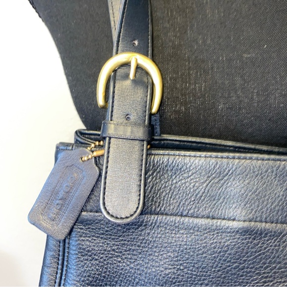 Coach Vintage Navy Leather Tote Bag 4157 - Picture 8 of 14